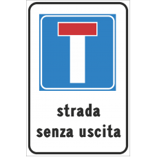 cartello strada senza uscita